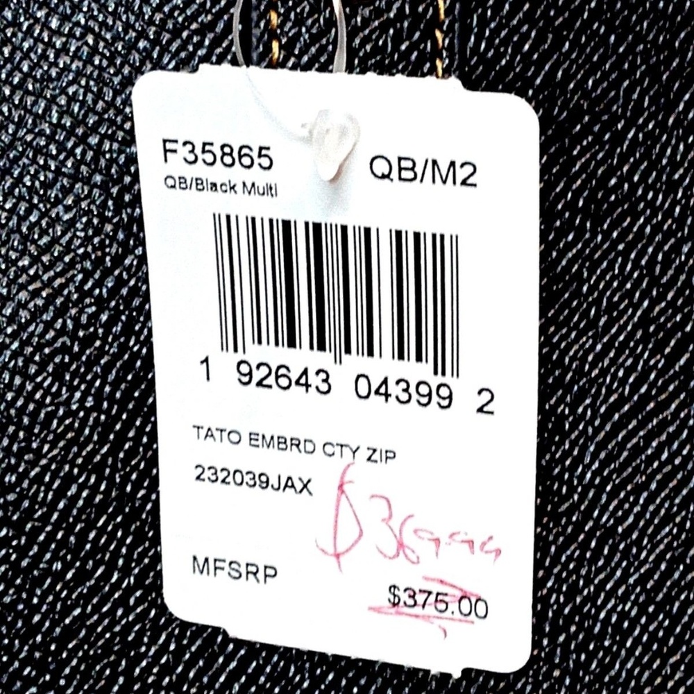 COACH Tattoo Embroidered City Zip Tote F35865 - Picture 5 of 8